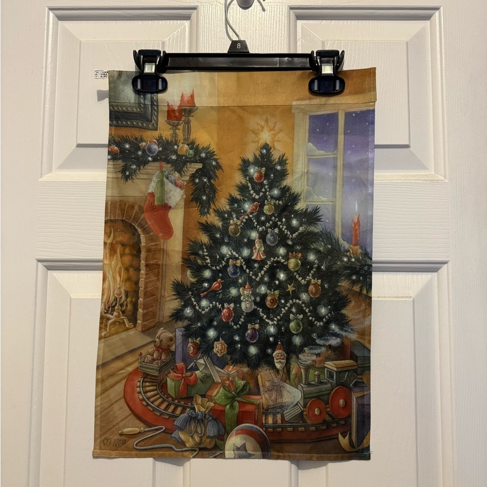 Festive Christmas Tree Garden Flag
